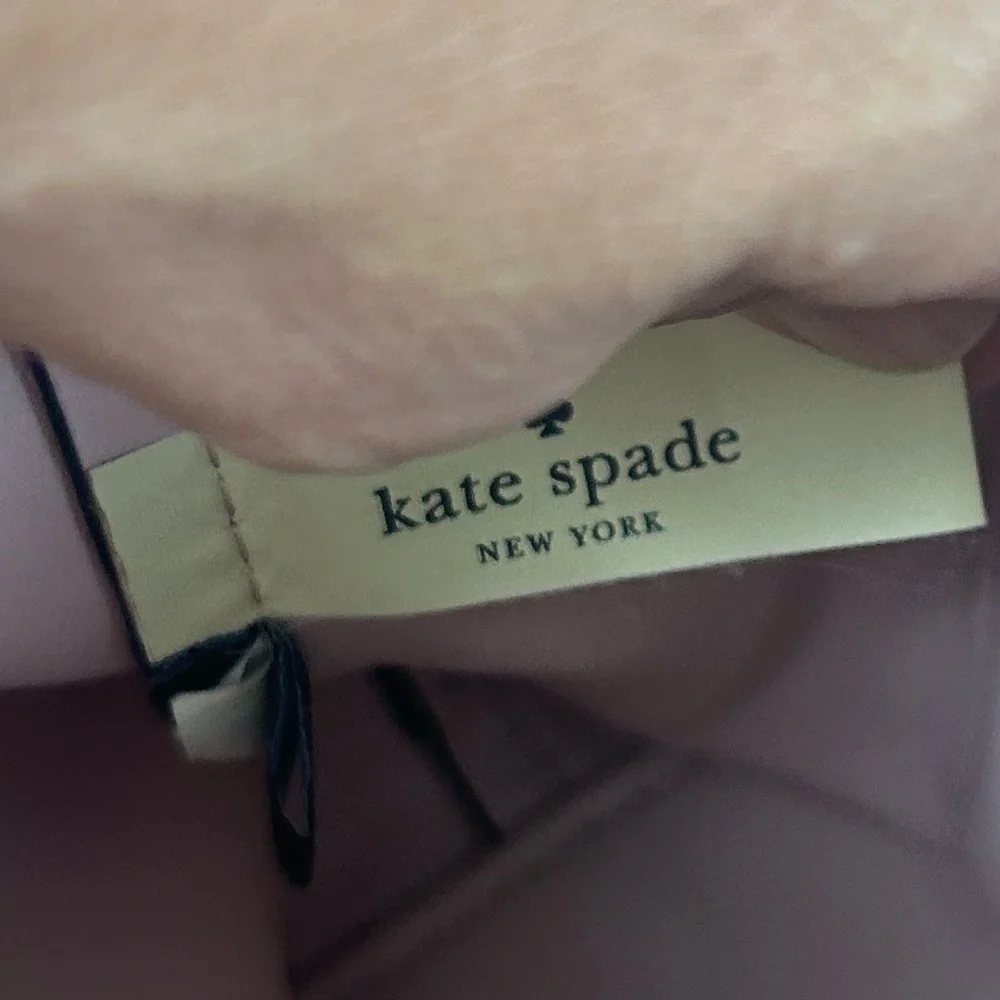 Kate Spade Hayes Street Taba Black Pebble Leather Tassel Backpack Medium Preppy